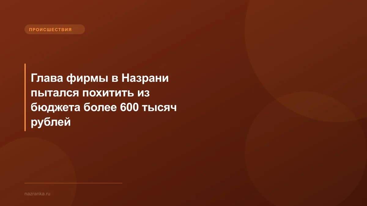 Глава фирмы в Назрани пытался похитить из бюджета более 600 тысяч рублей